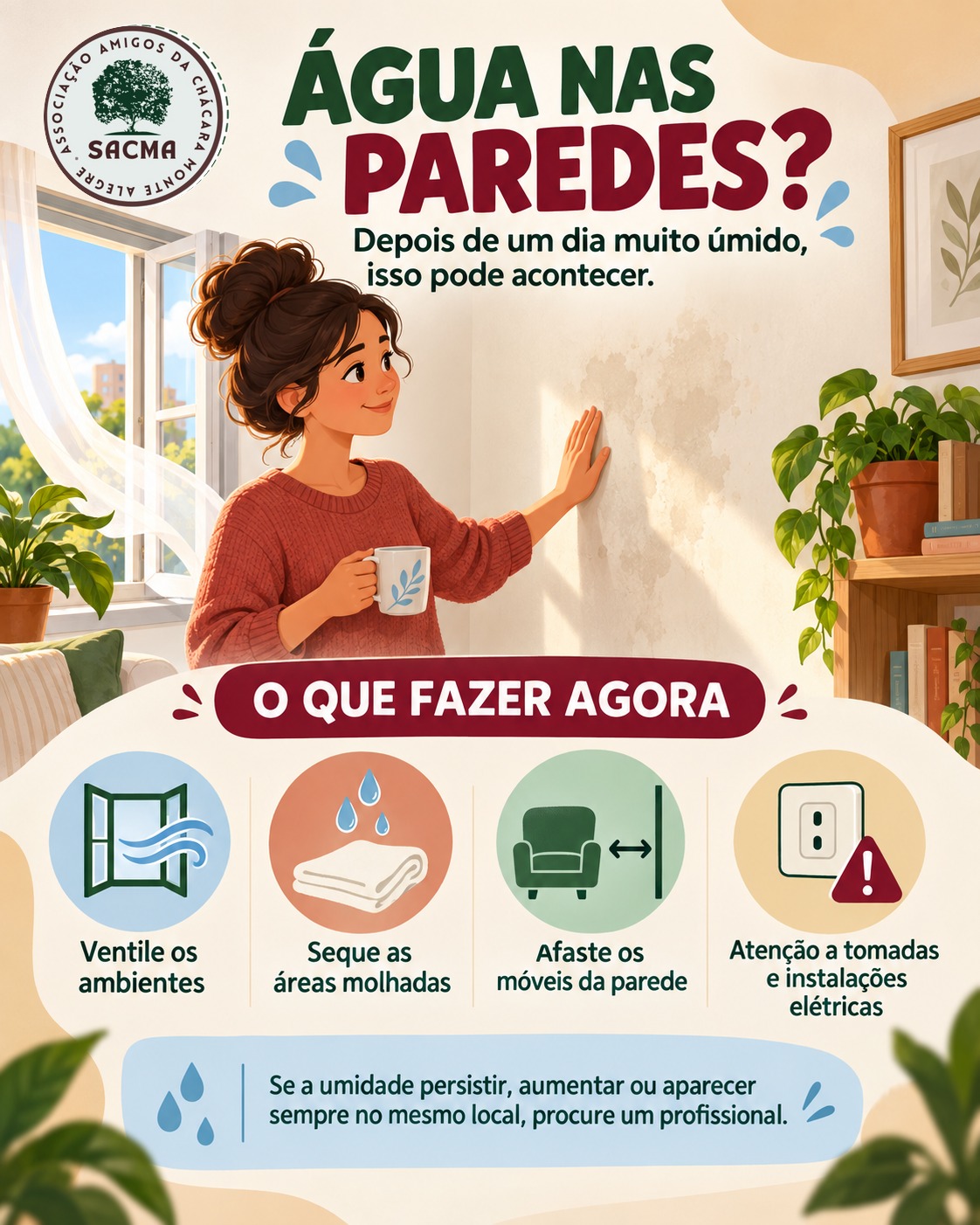 Umidade e condensação dentro de casa
