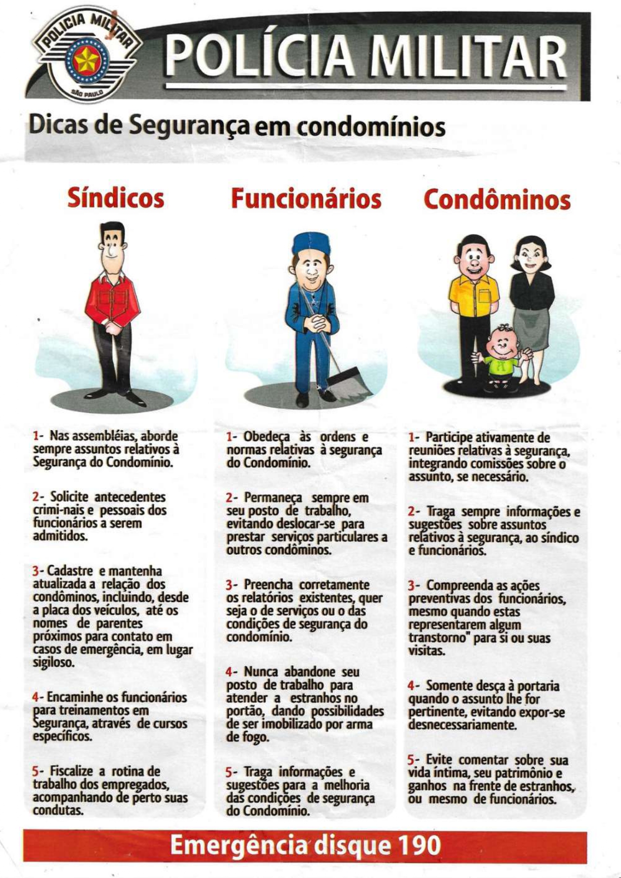 Dicas de Segurança em Condomínios da Polícia Militar